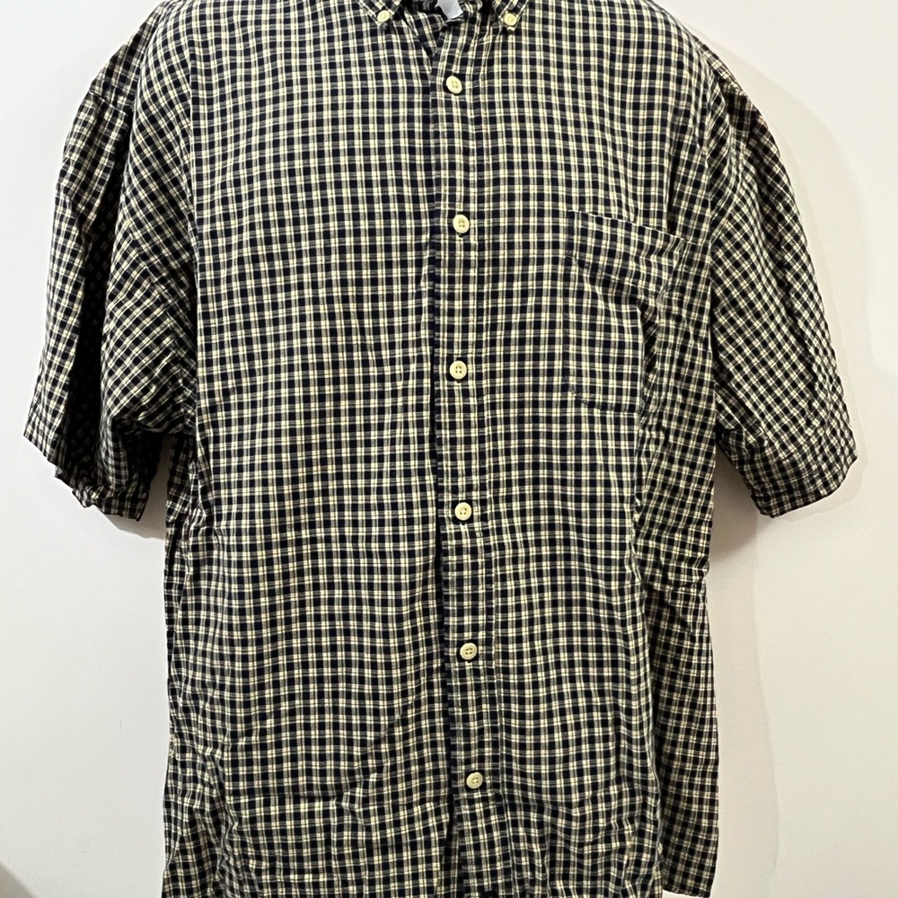 Abercrombie & Fitch size XXL Plaid Men's Checkered Short Sleeve Shirt